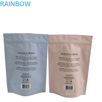 Recyclable Zip Lock Stand Up Pouch Aluminum Foil Body Scrub Enjoy Spa Bath Soak Sea Salt Biodegradable Plastic Packaging