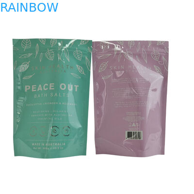 Matte Oem Custom Printed Bath Salts Packaging Zip Lock Bath Salt Body Scrub Standing Pouch Packaging Bags Stand Up Bags