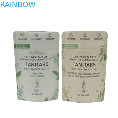 Pouches For Food Packing Biodedgradable Stand Up Plastic Zipper Aluminium Foil Packaging Custom Matte Bags Biodegradable