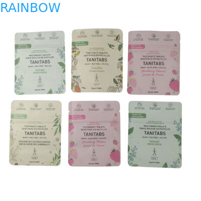 Eco Friendly Ziplock Stand Up Food Packaging 100% Compostable Biodegradable Kraft Paper Pouch Bags