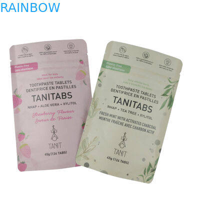 Eco Friendly Ziplock Stand Up Food Packaging 100% Compostable Biodegradable Kraft Paper Pouch Bags