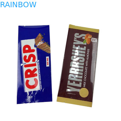 Custom Printed Food Grade Back Side Sealed Sachet Snack Energy Bar Wrapper Packaging Mushroom Chocolate Bag