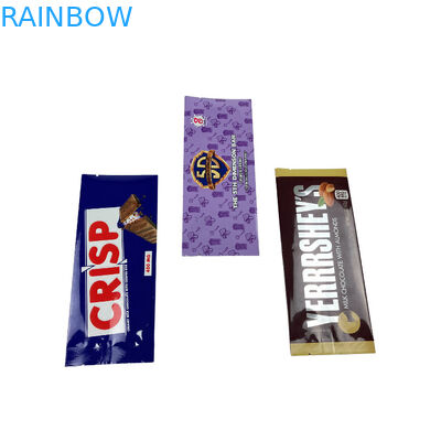 Custom Printed Food Grade Back Side Sealed Sachet Snack Energy Bar Wrapper Packaging Mushroom Chocolate Bag
