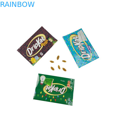 Food Back Side Seal Bag Snack Candy Packaging Chocolate Candy Bar Wrapper Customized Middle Side Seal Candy Bags