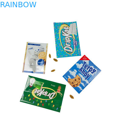 Food Back Side Seal Bag Snack Candy Packaging Chocolate Candy Bar Wrapper Customized Middle Side Seal Candy Bags