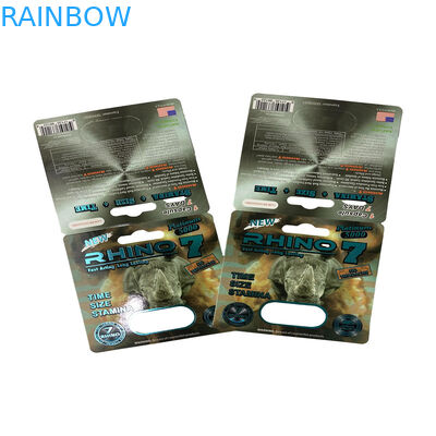 Gummy Bear Packaging Male Sex Enhancement Pills Blister Paper Card Packaging