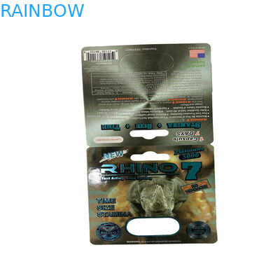 Gummy Bear Packaging Male Sex Enhancement Pills Blister Paper Card Packaging