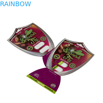 3D Sex Pill Blister Card Packaging For 1/2 Capsule Ventricular 3D Card Display Boxes