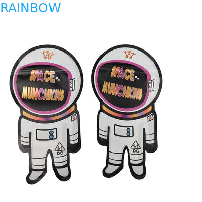 Custom Print Shape Mini Mylar Bag 1g 3.5g 7g 14g 28g Mushroom Child Resistant Smell Proof Soft Touch Cali Pack Mylar Bag