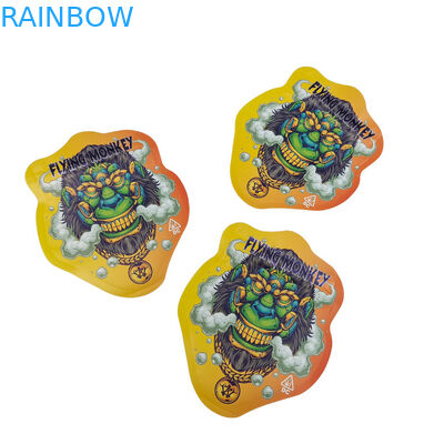 Custom Printed 3.5g 7g 14g Stand Up Pouch Gummy Edible Packaging Mylar Aluminum Foil Resistant ChildProof Zip Lock Bags
