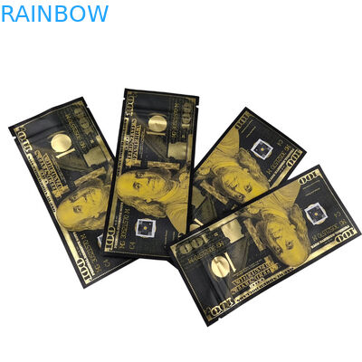 Custom Printing Bag Mylar Smell Proof Stand Up Pouch Candy Food Packaging 3.5g Mylar Ziplock Bag With Window