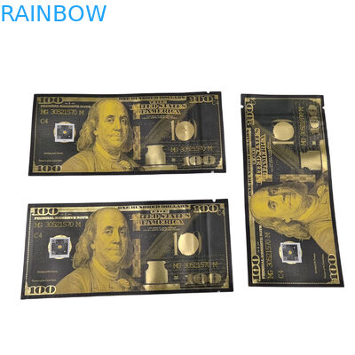 Custom Printing Bag Mylar Smell Proof Stand Up Pouch Candy Food Packaging 3.5g Mylar Ziplock Bag With Window