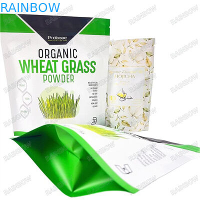 Custom Printed Reusable Zip Lock Plastic Packaging Bag Stand Up Pouch Edible Food Packaging Smell Proof Clear Window Myl