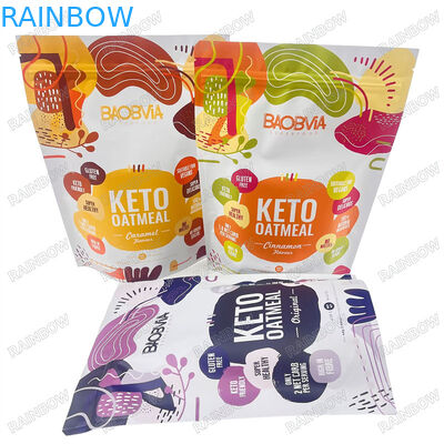 Direct Factory Packaging Moisture Proof Plastic Bags Green Red Yellow Pouch Zip Lock Bags For Food Storage 1kg