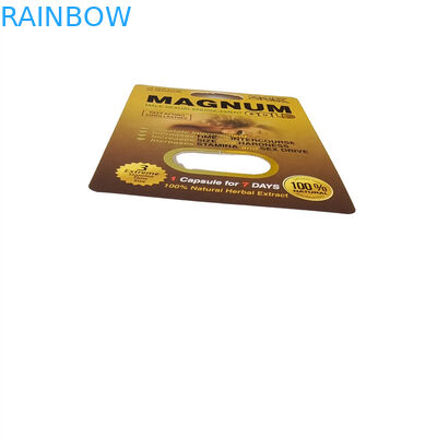 Wholesale Rhino Honey Printed Gold Secret Miracle Honey 3d Paper Card Display Box Honey Sachets Packaging