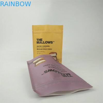 Custom printed biodegradable kraft paper bags food grade stand up zip lock packaging pouch