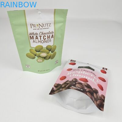 Customized Resealable Stand Up Pouch Aluminum Foil Doypack Zipper Mylar Candy Snacks Storage Plastic Food Package Bag