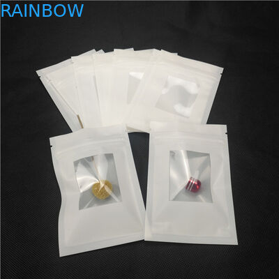 Customized Plastic Pouch Jewelry Packaging Bags With Clear Window