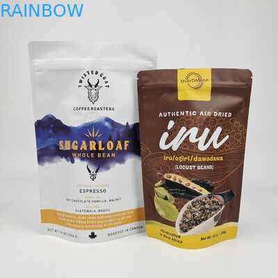 Digital Printing Low Moq Custom Logo Branded Stand Up Plastic Package Mylar Bags Packaging Zipper Pouch For Food Storage