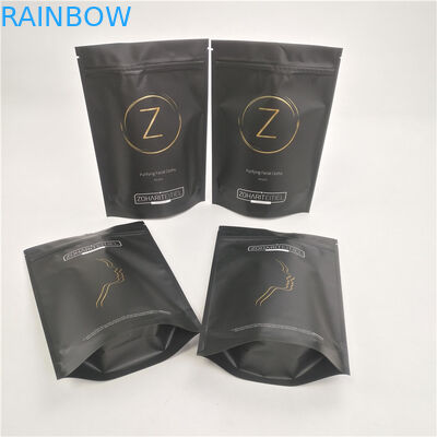 Printing Foil Pouch Packaging for Stand Up Body Scrub Bag With Zipper