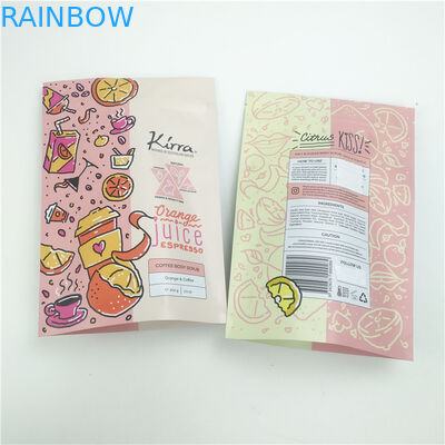 Recyclable Zip Lock Stand Up Pouch Body Scrub Cosmetics Bath Salt Plastic Packaging Bag