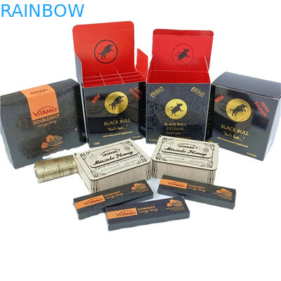 Luxury Paper Cardboard Honey Jar Bottle Packaging Black Elegant Corrugated Honey Box Packaging