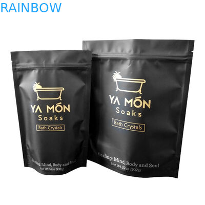 Silver Foil Sachets For Stand Up Body Scrub Bag With Zipper Stand Up Body Scrub Bag