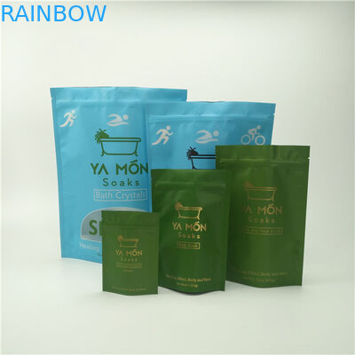 Silver Foil Sachets For Stand Up Body Scrub Bag With Zipper Stand Up Body Scrub Bag