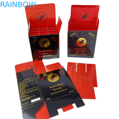 Custom Printed Logo Luxury VITAMAX Extreme Honey Edible Packing Paper Boxes And Bags For Honey Liquid Empty Package