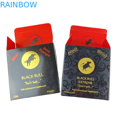 Vitamax Factory Custom Rhino Honey 3D Lenticular Card Rhino Pills Display Box Honey Sachets Packaging