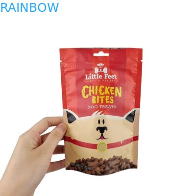 Custom Printed Flat Bottom Snack Pouhes with Matte Surface for Food Packaging Bag