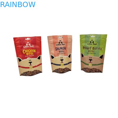 Custom Printed Flat Bottom Snack Pouhes with Matte Surface for Food Packaging Bag