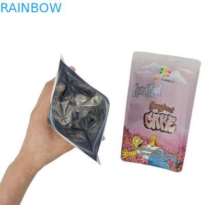 Custom Printed Flat Bottom Snack Pouhes and Tear-resistant for Chocolate Packing Bag