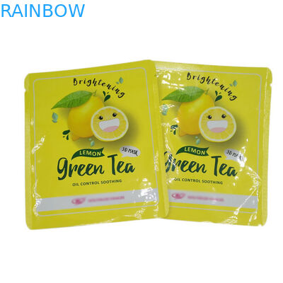 Heat Seal Small Size Three Side Seal Pouches Flat Sample Packets For Face Mask