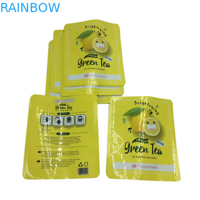 Heat Seal Small Size Three Side Seal Pouches Flat Sample Packets For Face Mask