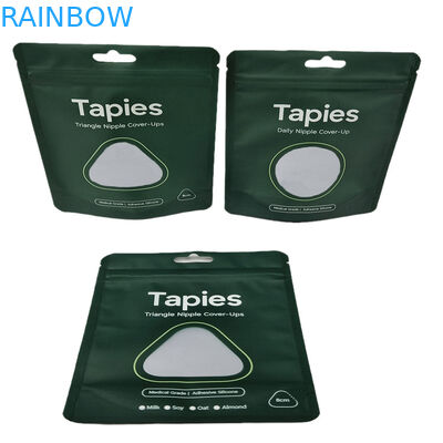 Factory Supplied Reusable Sealed Mylar Nipple Patch Packaging Pouch Custom Print Smell Proof Bags with Logo