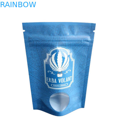 Smell Proof Bag Spot UV Glossy Window 3.5g CBD Flower Packaging Bags With Zipper