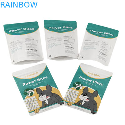 Wholesale Wholesale Custom Stand Up Resealable Mylar Bags Digital Print Kraft Paper Pouch for Pet Dog Cat Food