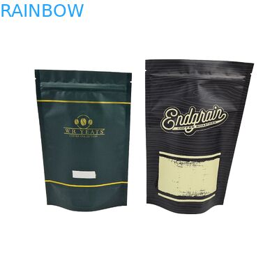 Resealable Ziplock Customized Logo Printed Heat-Sealed Plastic Packaging Bag For Coffee Packaging Bag