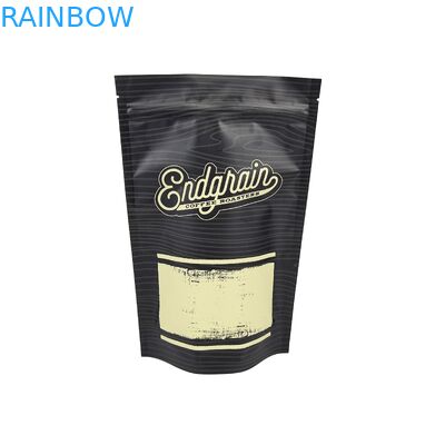 Moisture-Proof Customized Mylar Plastic Stand Up Pouch Matte Dried Coffee Bean Ziplock Packaging