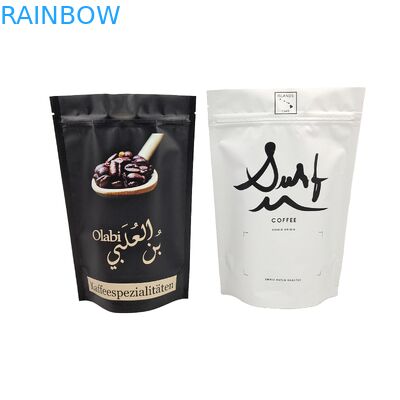 Moisture-Proof Custom Printed High Quality Coffee Bags With Valve Plastic Zpiier Stand Up Plastic Bag