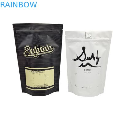 Stand Up Bags With Clear Window Customized Design Aluminum Foil Plastic Packaging Ziplock Bags