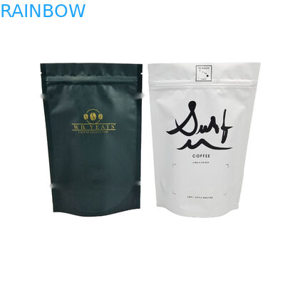 Matte/Glossy Custom Printed Stand Up Plastic Food Grade Packaging Pouch For Coffee Bean Powder