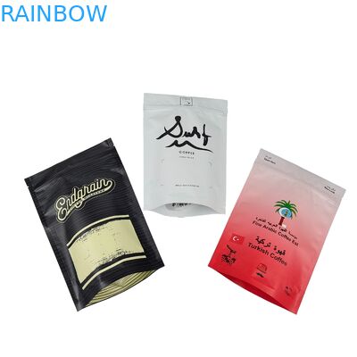 Fragrant Coffee Bean Custom Logo Digital Printed Doypack Clear Printing Stand Up Bag Coffee Bean Bag
