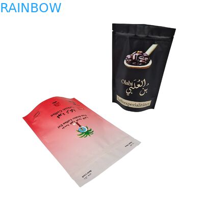 Robusta Coffee Beans Bags Customized Printed With Logo Food Grade Stand Up Zip Lock Coffee Chocolate Bag