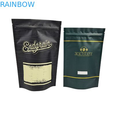 Frosted Hot Selling Good Quality Reusable Aluminum Ziplock Coffee Bags With Custom Printed Logo