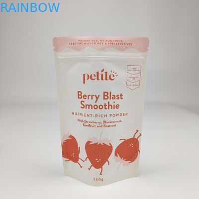 Stand Up Pouch With Zipper Kraft Craft Paper Custom Printed Reusable Zip Lock Doypack Food Packaging Bags