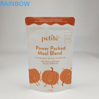 Factory Wholesale Biodegradable Food Packaging Bag Stand Up Pouch Smell Proof Zip Lock Kraft Paper Aluminum Foil Bags