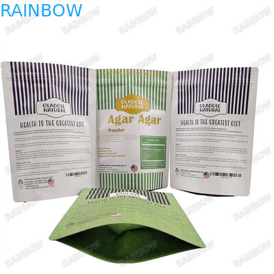 Custom Food Packages Reusable Pouch Environmentally-Friendly Material Kraft Paper Bags