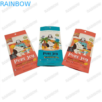 Transparent Animal Treats Packages Stand Up Zipper Bags Food Grade Material Bags